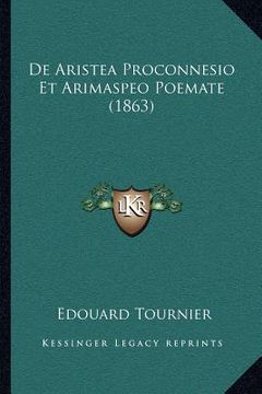 portada De Aristea Proconnesio Et Arimaspeo Poemate (1863) (en Latin)
