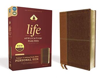 portada Niv, Life Application Study Bible, Third Edition, Personal Size, Leathersoft, Brown, red Letter Edition (in English)