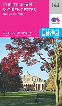 portada Ordnance Survey Landranger 163 Cheltenham & Cirencester, Stow-On-The-Wold map With Digital Version (en Inglés)