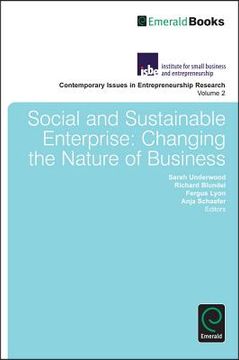 portada social and sustainable enterprise: changing the nature of business (en Inglés)