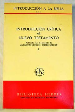 Libro Introducci N A La Biblia Tomo Iii Introducci N Cr Tica Al Nuevo Testamento Augustin