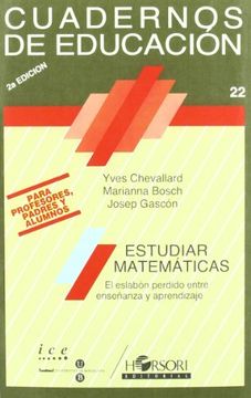 portada Estudiar matemáticas. Cuadernos de educación (in Spanish)