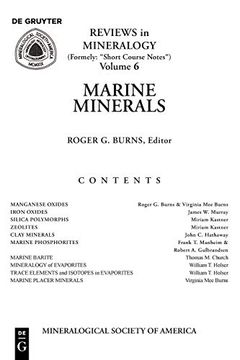 portada Marine Minerals (Reviews in Mineralogy & Geochemistry) 