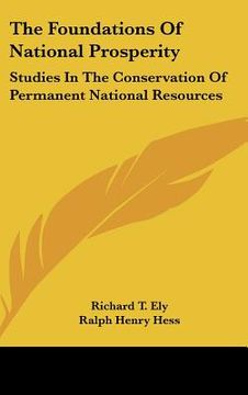 portada the foundations of national prosperity: studies in the conservation of permanent national resources