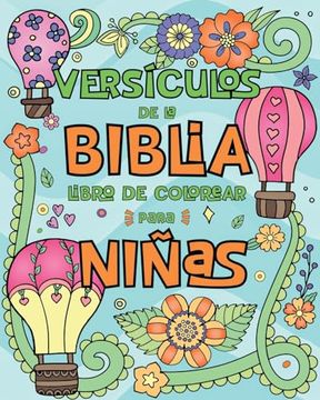 portada Versículos de la Biblia Libro de Colorear para Niñas: 50 Magníficos Diseños con Inspiradoras Citas Bíblicas para Niños y Jóvenes
