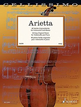 portada Arietta: 40 leichte Originalstücke. Violoncello und Klavier (Cellissimo)