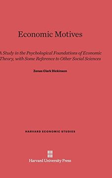 portada Economic Motives (Harvard Economic Studies) (en Inglés)