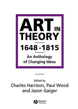 portada Art in Theory 1648-1815: An Anthology of Changing Ideas (in English)