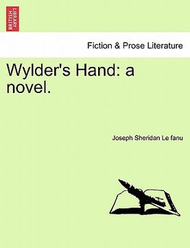 portada wylder's hand: a novel.