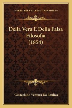 portada Della Vera E Della Falsa Filosofia (1854) (in Italian)