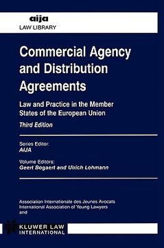 portada commercial agency and distribution agreements, 3rd edition (en Inglés)