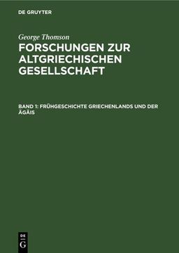 portada Frühgeschichte Griechenlands und der Ägäis (en Alemán)