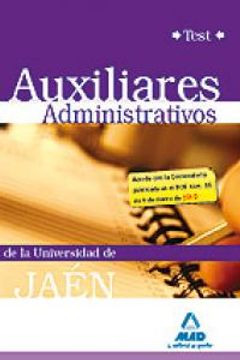 portada Auxiliares Administrativos De La Universidad De Jaén. Test