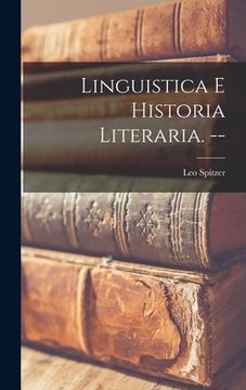 portada Linguistica E Historia Literaria. -- (in English)