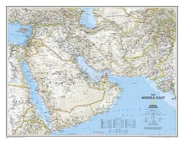portada Middle East, Tubed: Wall Maps Countries & Regions: NG.P620079 (National Geographic Reference Map) (in English)