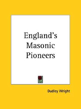 portada england's masonic pioneers