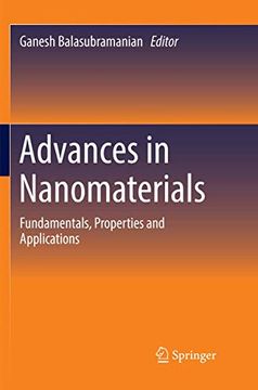 portada Advances in Nanomaterials: Fundamentals, Properties and Applications (en Inglés)