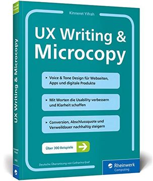 portada Ux Writing & Microcopy -Language: German (en Alemán)