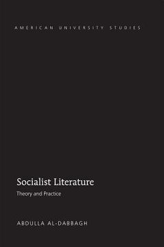 portada Socialist Literature: Theory and Practice (in English)