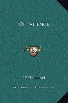 portada of patience (en Inglés)