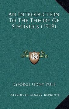 portada an introduction to the theory of statistics (1919) (in English)