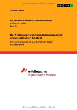 portada Der Stellenwert von Talent Management im organisationalen Kontext