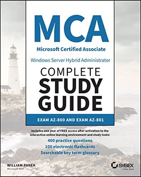 portada Mca Windows Server Hybrid Administrator Complete Study Guide With 400 Practice Test Questions: Exam Az-800 and Exam Az-801 (en Inglés)