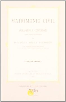 portada Matrimonio civil o Sacramento y concubinato : novela original de costumbres