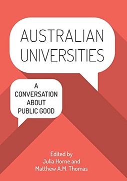 portada Australian Universities: A Conversation About Public Good (Public and Social Policy) (en Inglés)