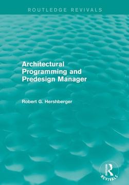portada Architectural Programming and Predesign Manager (in English)