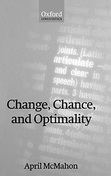 portada Change, Chance, and Optimality (Oxford Linguistics) (en Inglés)
