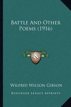 portada battle and other poems (1916) (en Inglés)