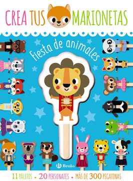 portada Crea tus marionetas. Fiesta de animales (in Spanish)