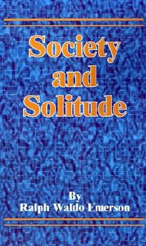 portada society and solitude (in English)