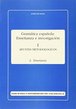 portada Enseñanza (gramatica española I.2) (in Spanish)