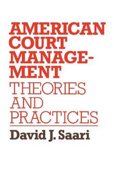 portada American Court Management: Theories and Practices (en Inglés)