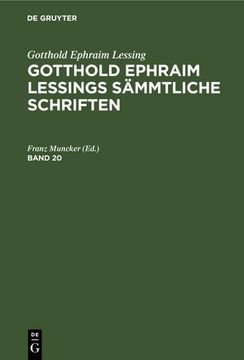 portada Gotthold Ephraim Lessing: Gotthold Ephraim Lessings Sämmtliche Schriften. Band 20 (in German)