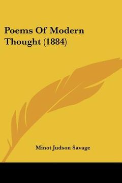 portada poems of modern thought (1884) (en Inglés)