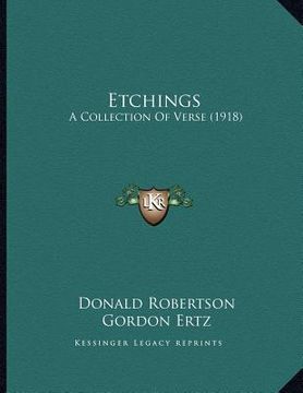 portada etchings: a collection of verse (1918) (in English)