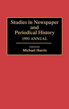 portada Studies in Newspaper and Periodical History, 1993 Annual (en Inglés)