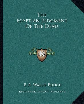 portada the egyptian judgment of the dead (en Inglés)