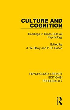 portada Culture and Cognition (Psychology Library Editions: Personality) (en Inglés)