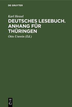 portada Deutsches Lesebuch. Anhang für Thüringen (in German)