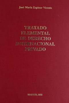 portada Tratado Elemental de Derecho Internacional Privado. (Textos Universitarios Derecho) (in Spanish)