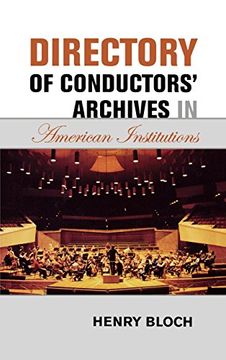 portada Directory of Conductors' Archives in American Institutions (en Inglés)