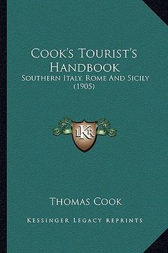 portada cook's tourist's handbook: southern italy, rome and sicily (1905)
