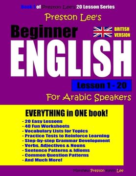portada Preston Lee's Beginner English Lesson 1 - 20 For Arabic Speakers (British) (in English)