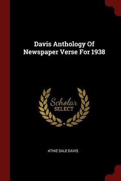 portada Davis Anthology Of Newspaper Verse For 1938