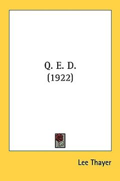 portada q. e. d. (1922) (en Inglés)