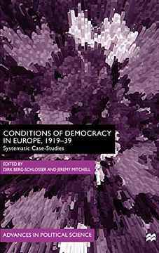portada Conditions of Democracy in Europe, 1919-39: Systemic Case-Studies (Advances in Political Science) (in English)